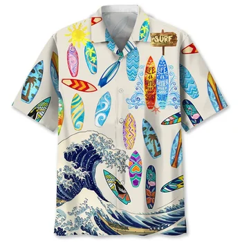 Хавайска риза унисекс в хавайски стил 8