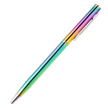 Химикалка писалка, с наклон 100шт, сладки химикалки със завъртане, бизнес дръжка, офис и ученически пособия за писане