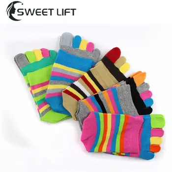 Чорапи Four Seasons С пръсти, Памучен конец, Уникален дизайн, Памучни чорапи с пръсти, чорапи, чорапи до прасците, Средната тръба, Предотвращающая появата на женски мирис